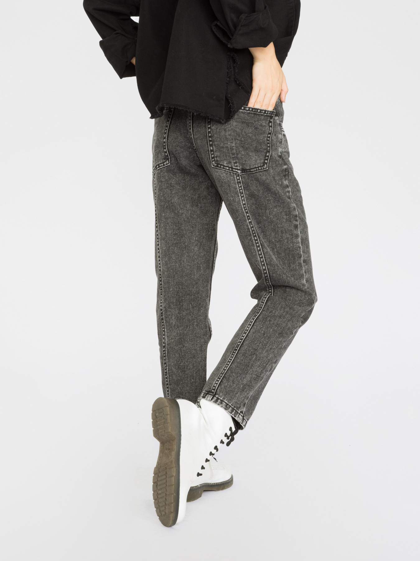 Джинси мом Reporter Young модель 223-0110G-39-001-1 Фото