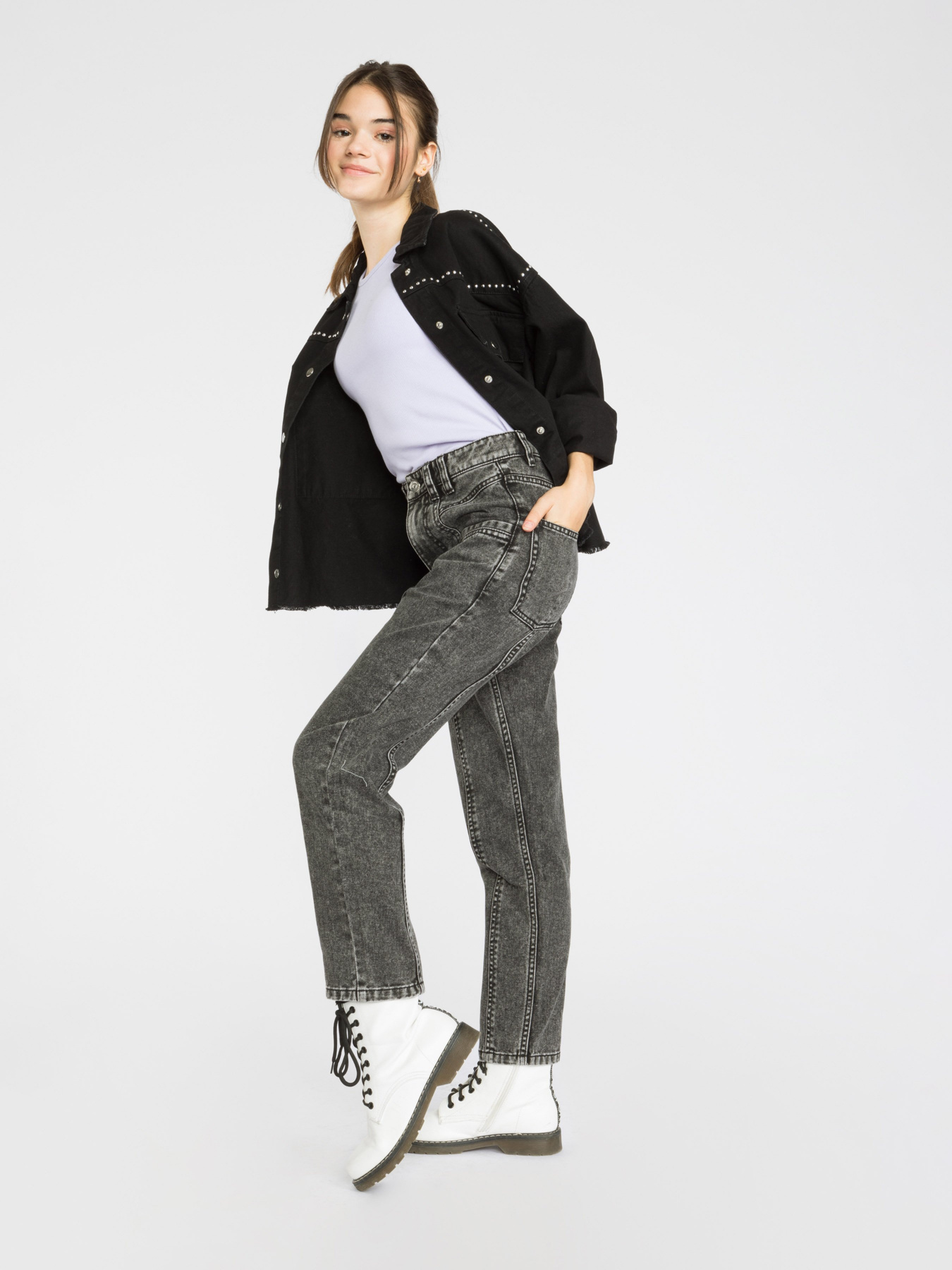 Джинси мом Reporter Young модель 223-0110G-39-001-1 Фото