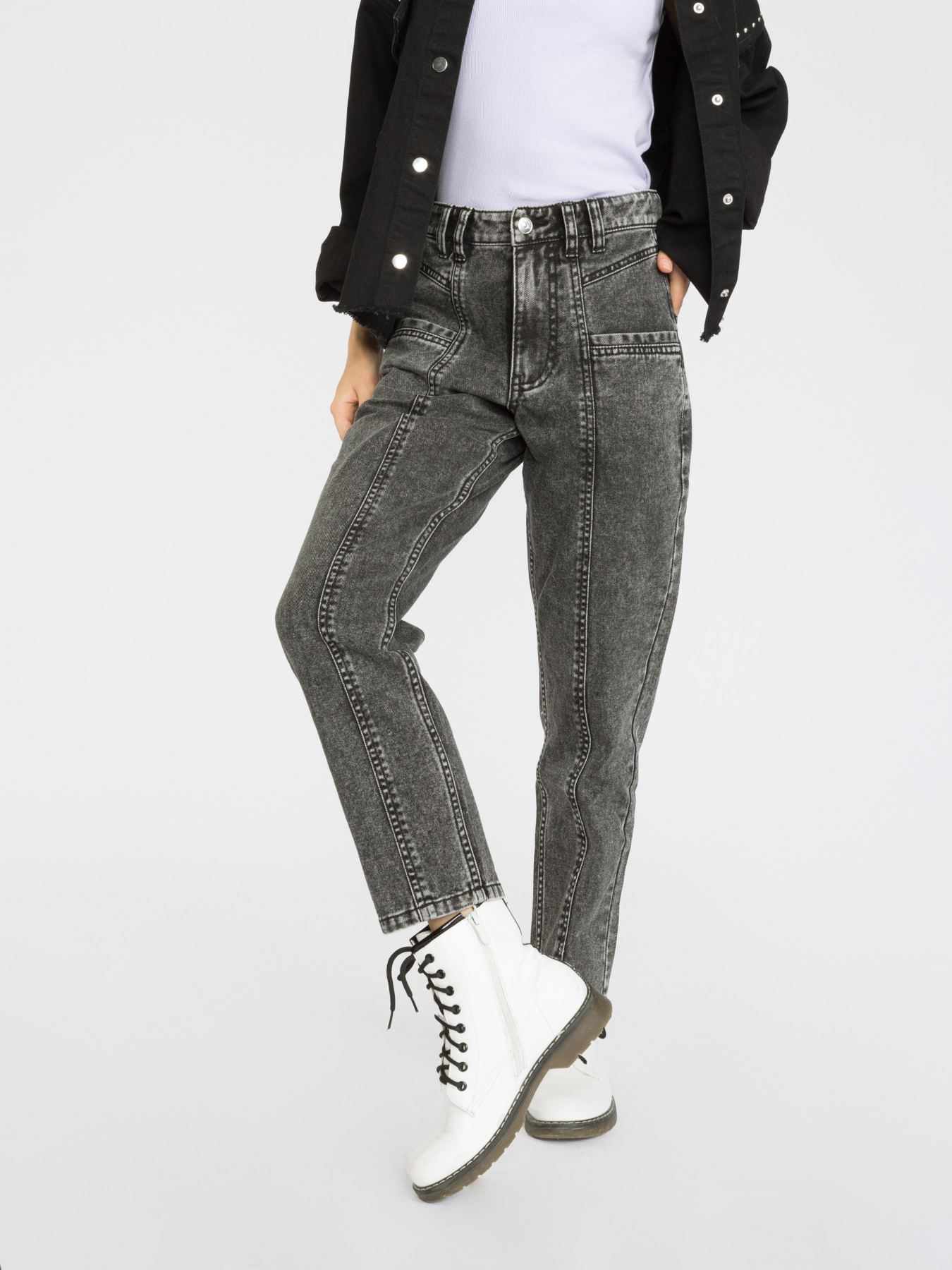 Джинси мом Reporter Young модель 223-0110G-39-001-1 Фото