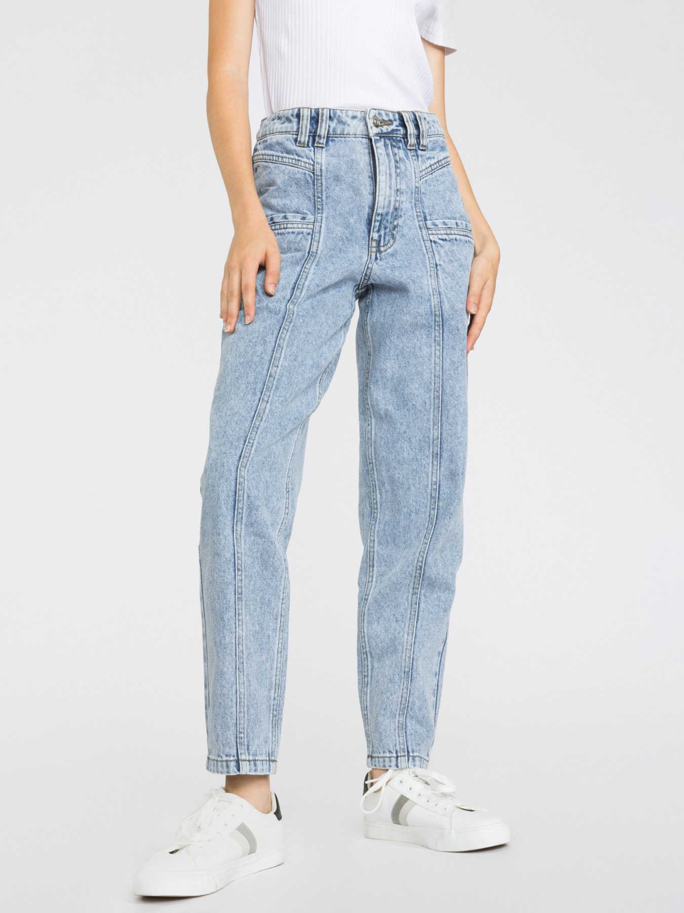 Джинси мом Reporter Young модель 223-0110G-39-002-1 Фото