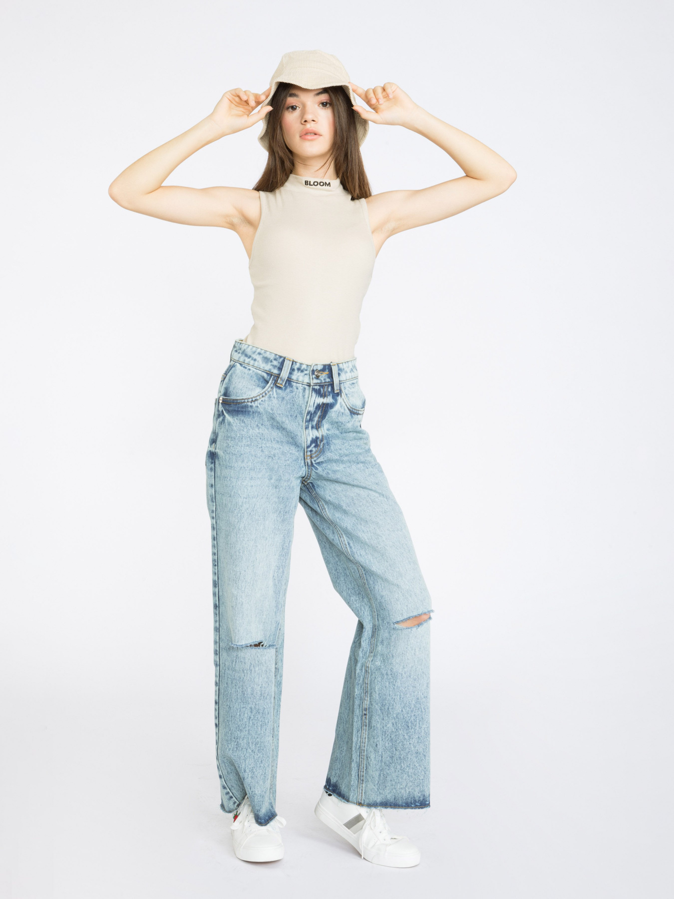 Широкие джинсы Reporter Young модель 223-0110G-41-002-1 Фото