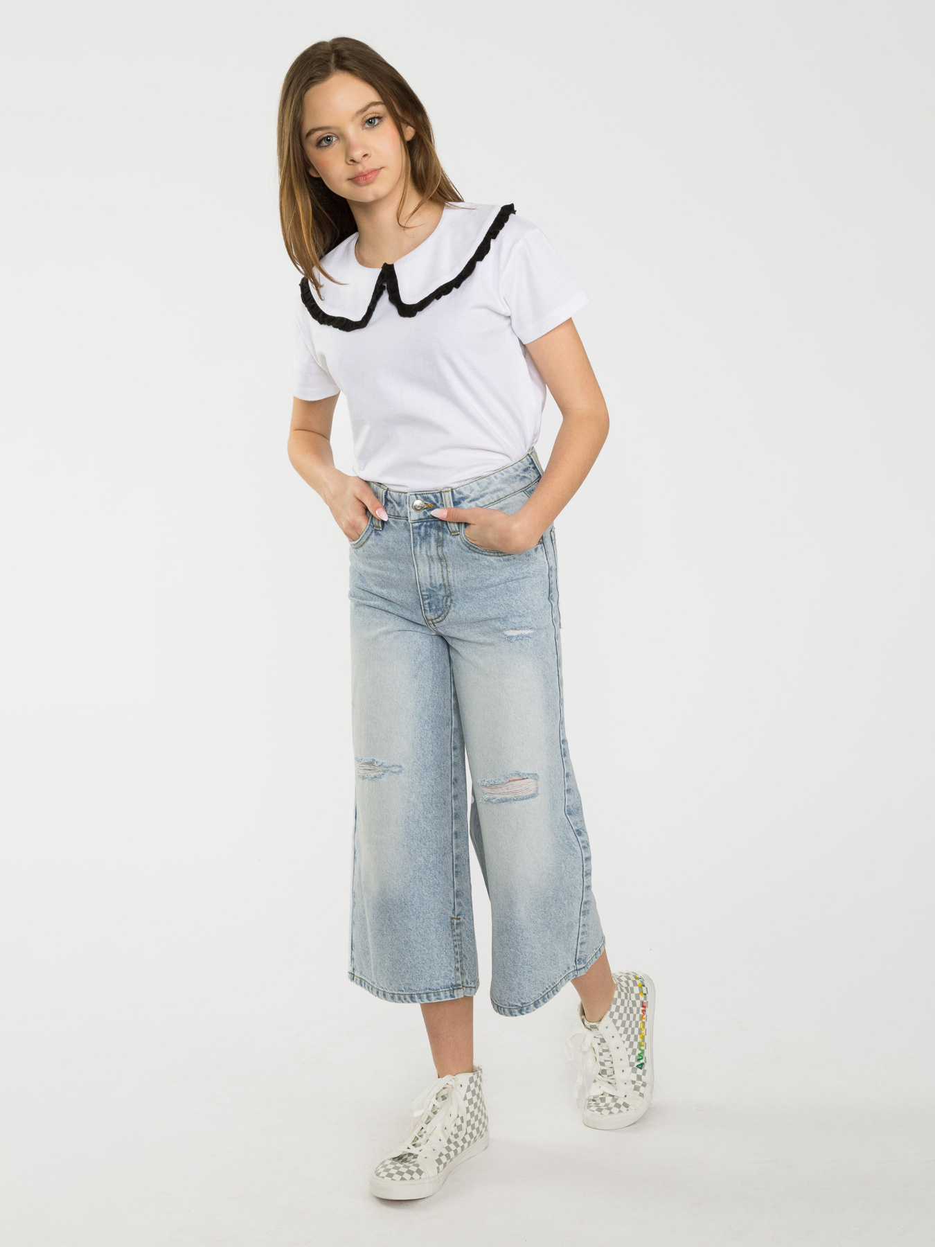 Широкие джинсы Reporter Young модель 231-0110G-35-000-1 Фото