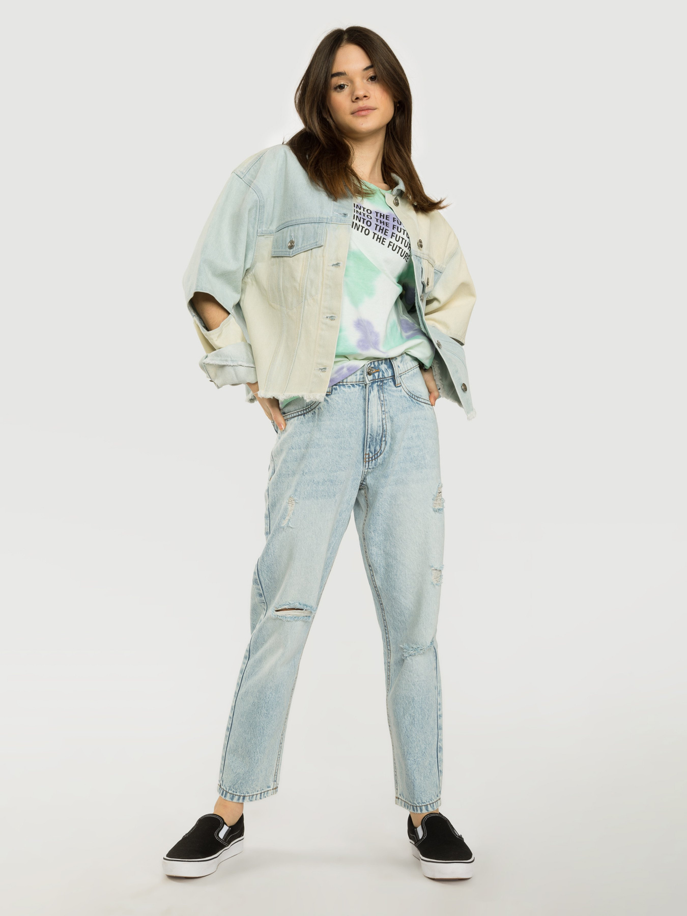 Джинси мом Reporter Young модель 231-0110G-37-000-1 Фото