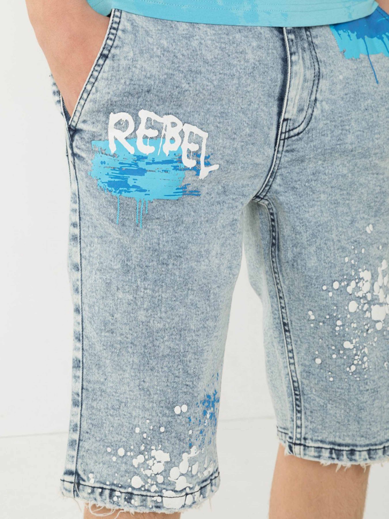 Шорты джинсовые Reporter Young модель 231-0114B-56-000-1 Фото