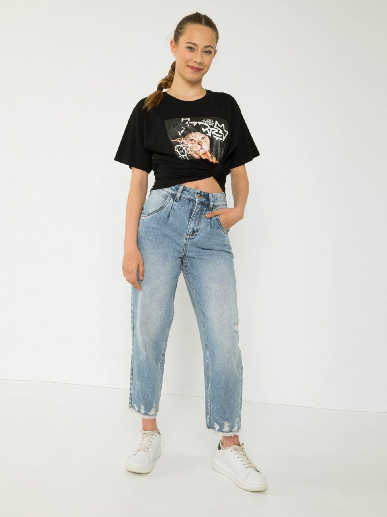 Джинсы мом Reporter Young модель 233-0110G-28-002-1 Фото