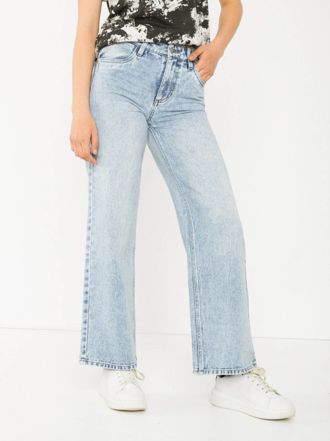 Широкие джинсы Reporter Young модель 233-0110G-29-002-1 Фото