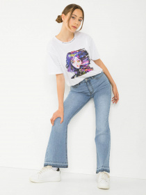 Расклешенные джинсы Reporter Young модель 233-0110G-30-002-1 Фото