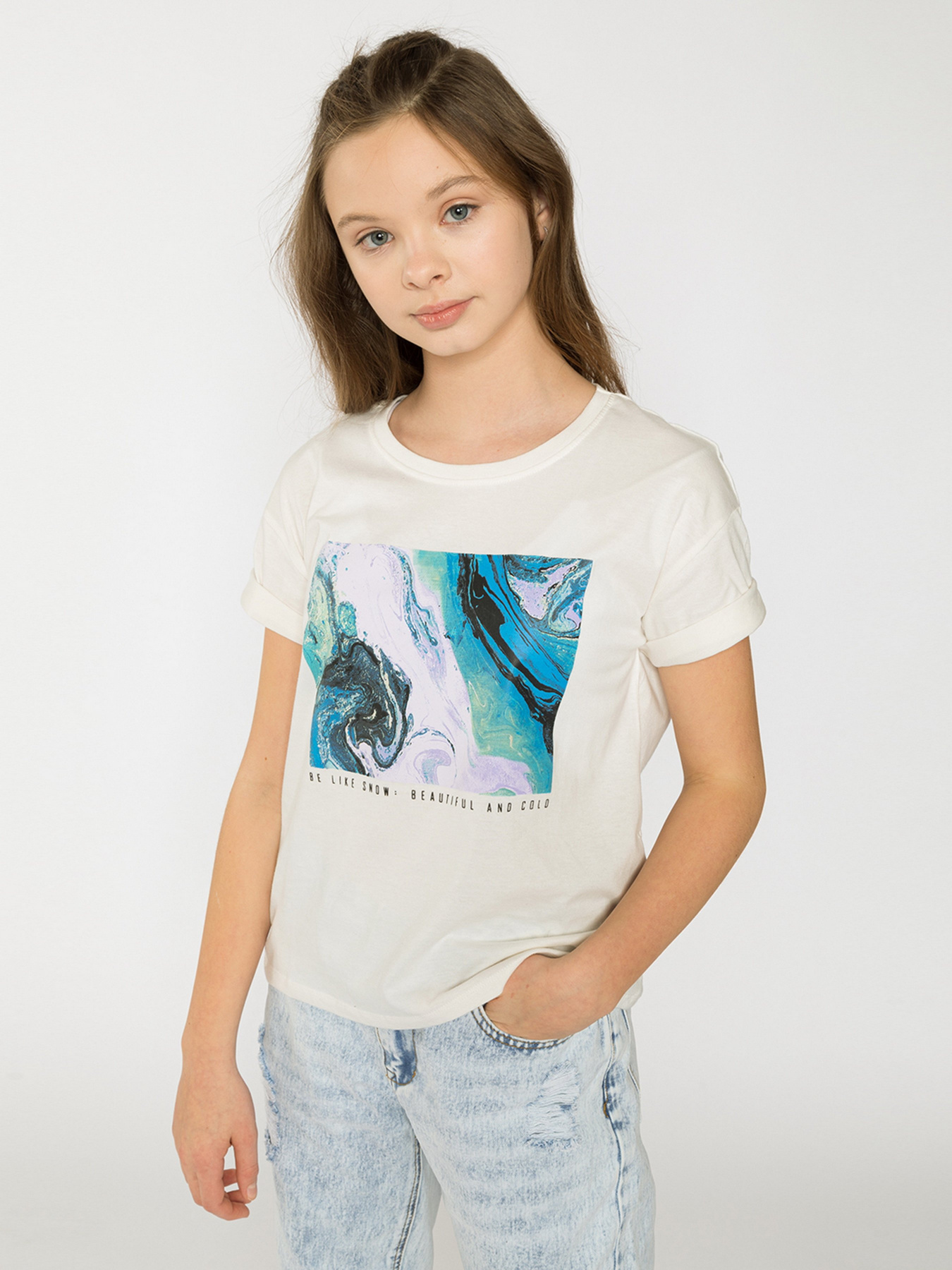 Футболка Reporter Young  Snow модель 221-0440G-07-210-1 Фото