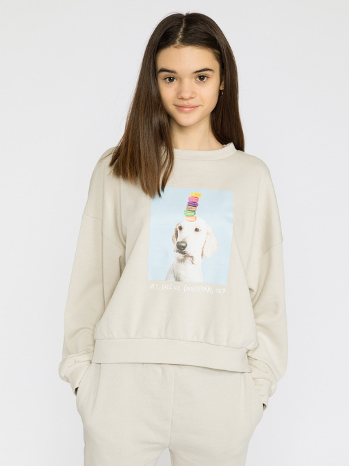 Свитшот Reporter Young  Food Is My Mood модель 221-0550G-13-120-1 Фото