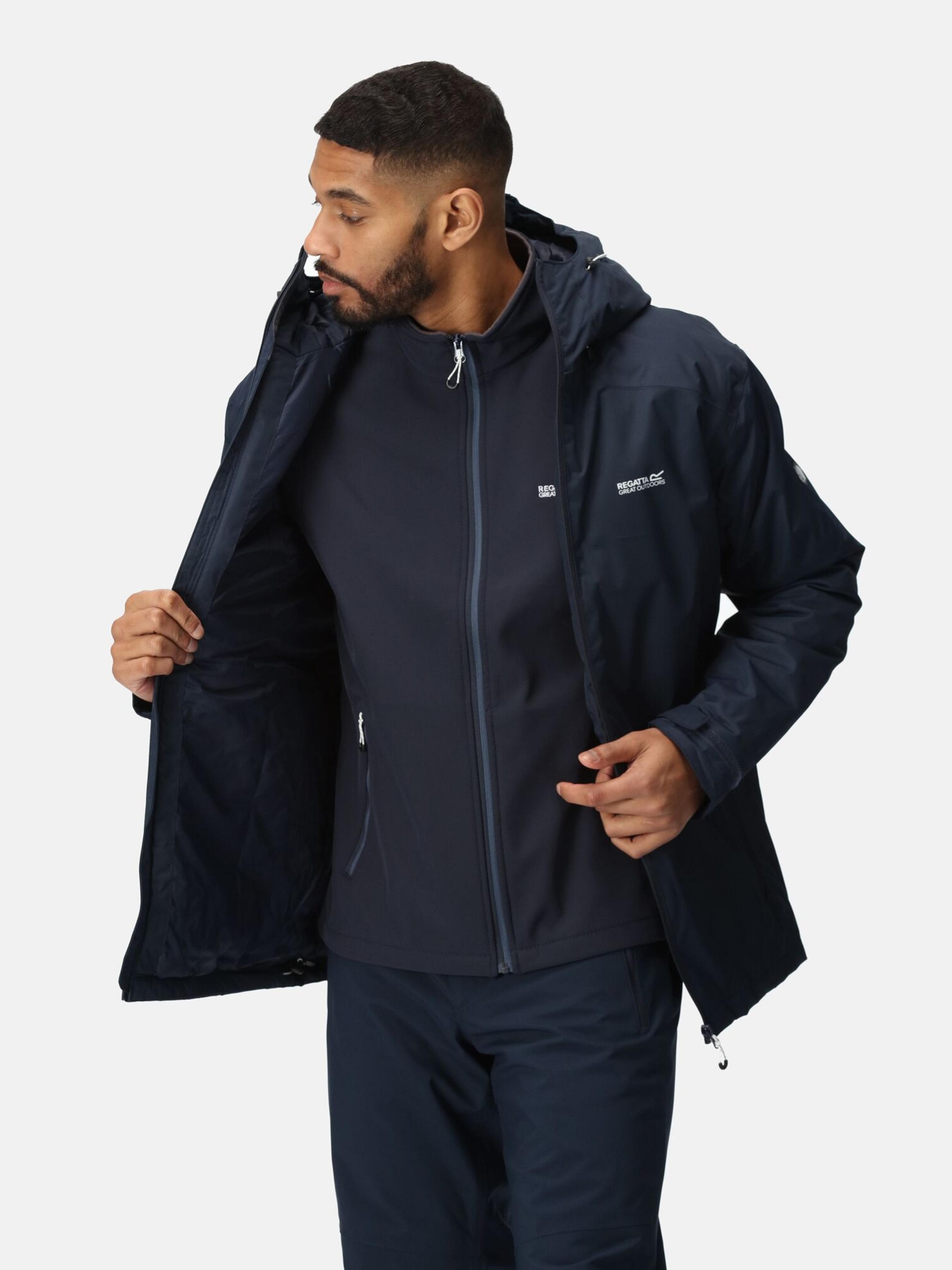 Демісезонна куртка Regatta Thornridge II модель RMP281-540 Темно-синій Фото
