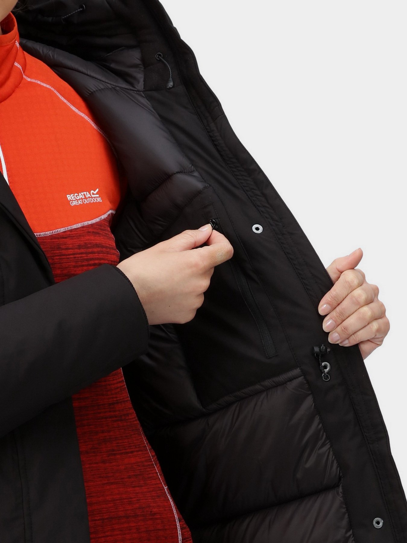 Пальто з утеплювачем Regatta Womens Yewbank модель RWP340-800 Чорний Фото