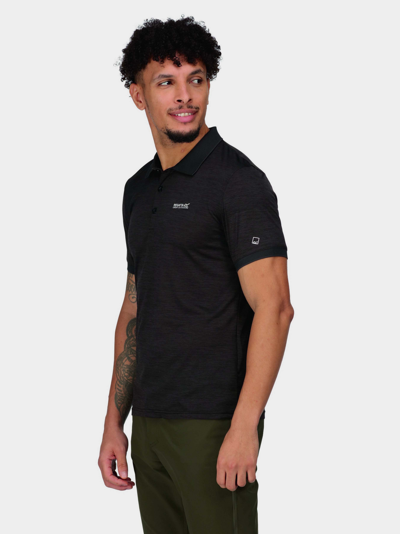 Поло Regatta Remex II модель RMT186-800 Чорний Фото