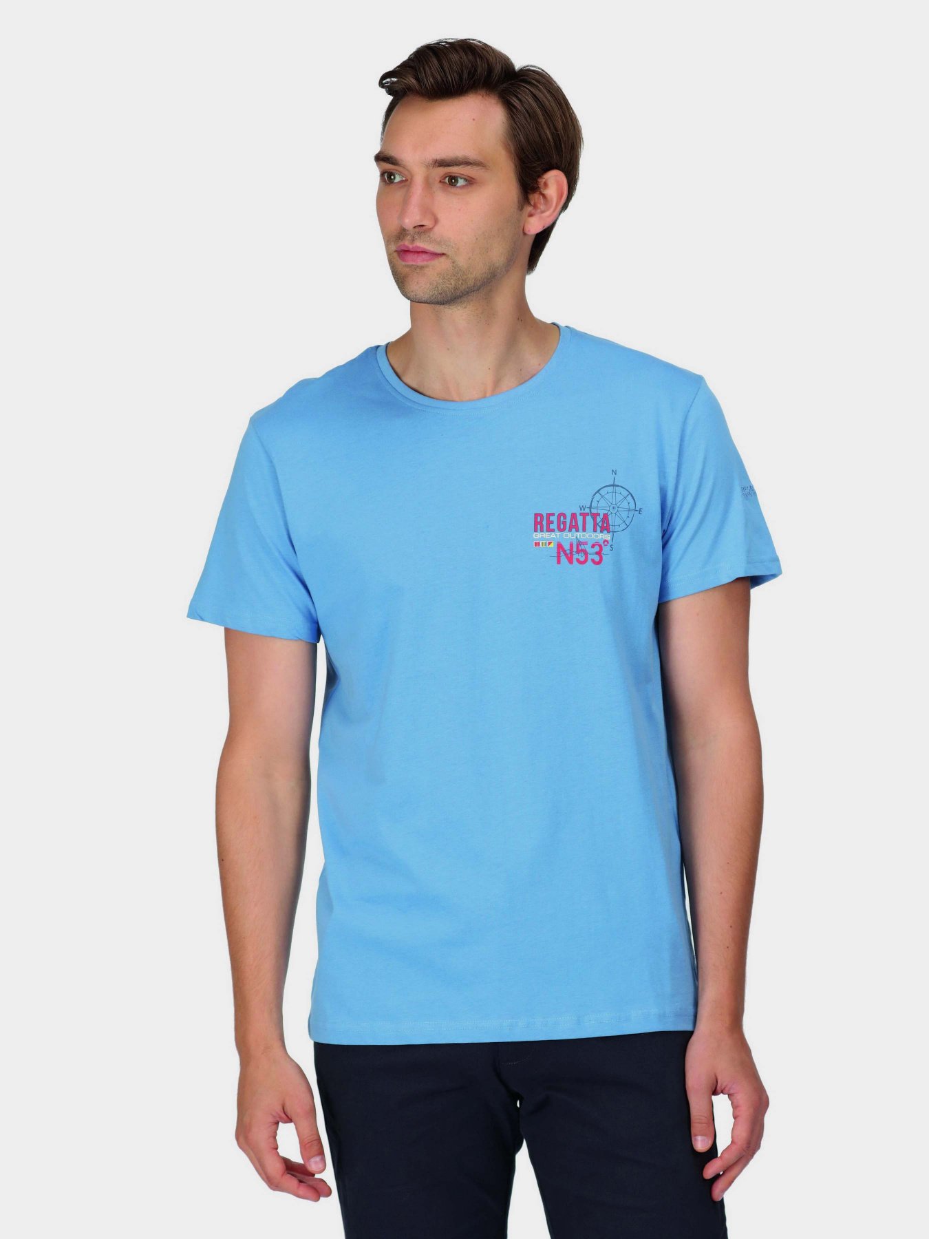 Футболка Regatta Cline VII модель RMT263-3TE Блакитний Футболка Regatta Cline VII модель RMT263-3TE Блакитний Фото