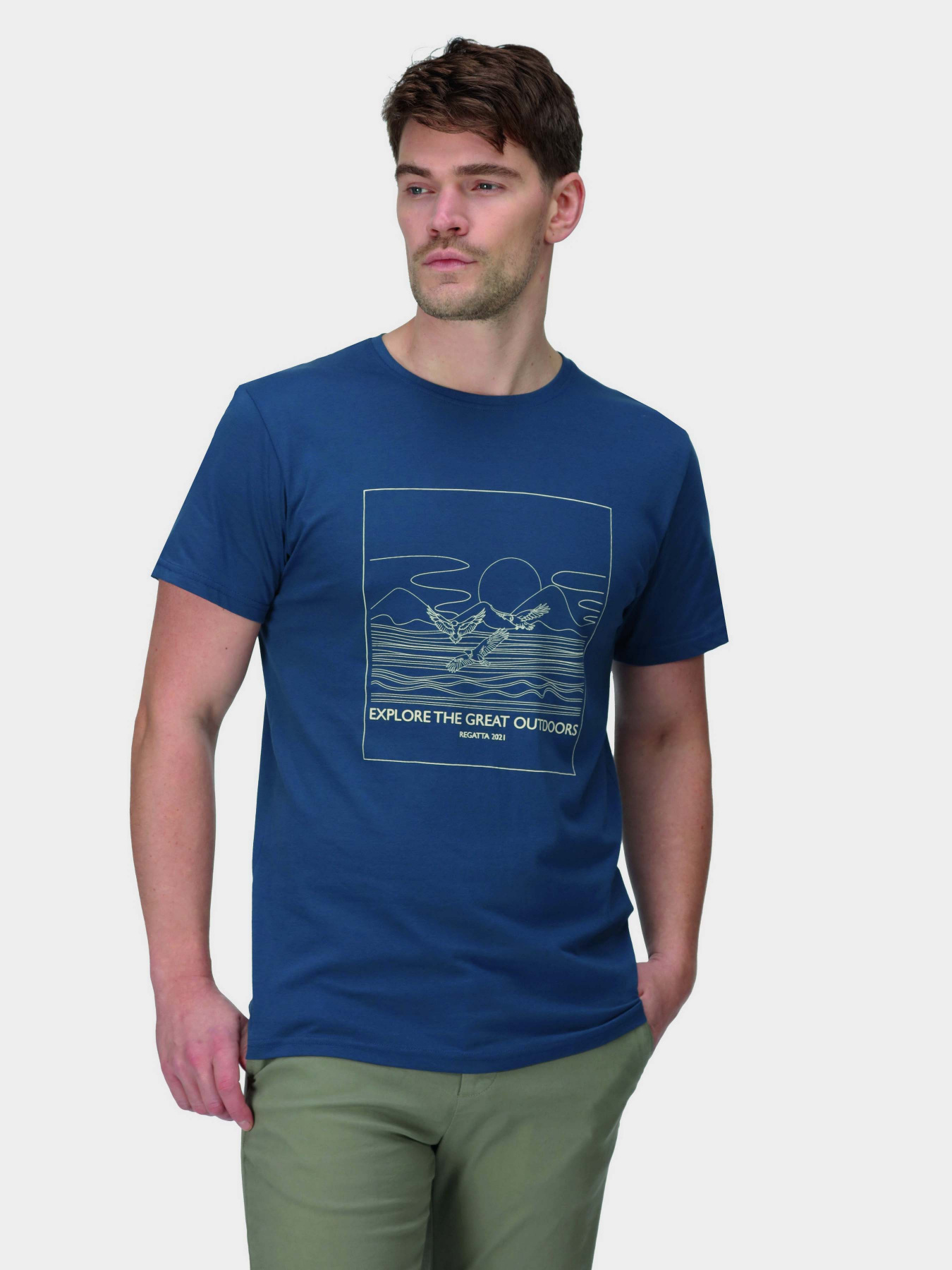 Футболка Regatta Cline VII модель RMT263-8PQ Синій Футболка Regatta Cline VII модель RMT263-8PQ Синій Фото