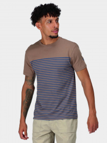 Футболка Regatta Shorebay модель RMT266-P6R Коричневий, синій Фото