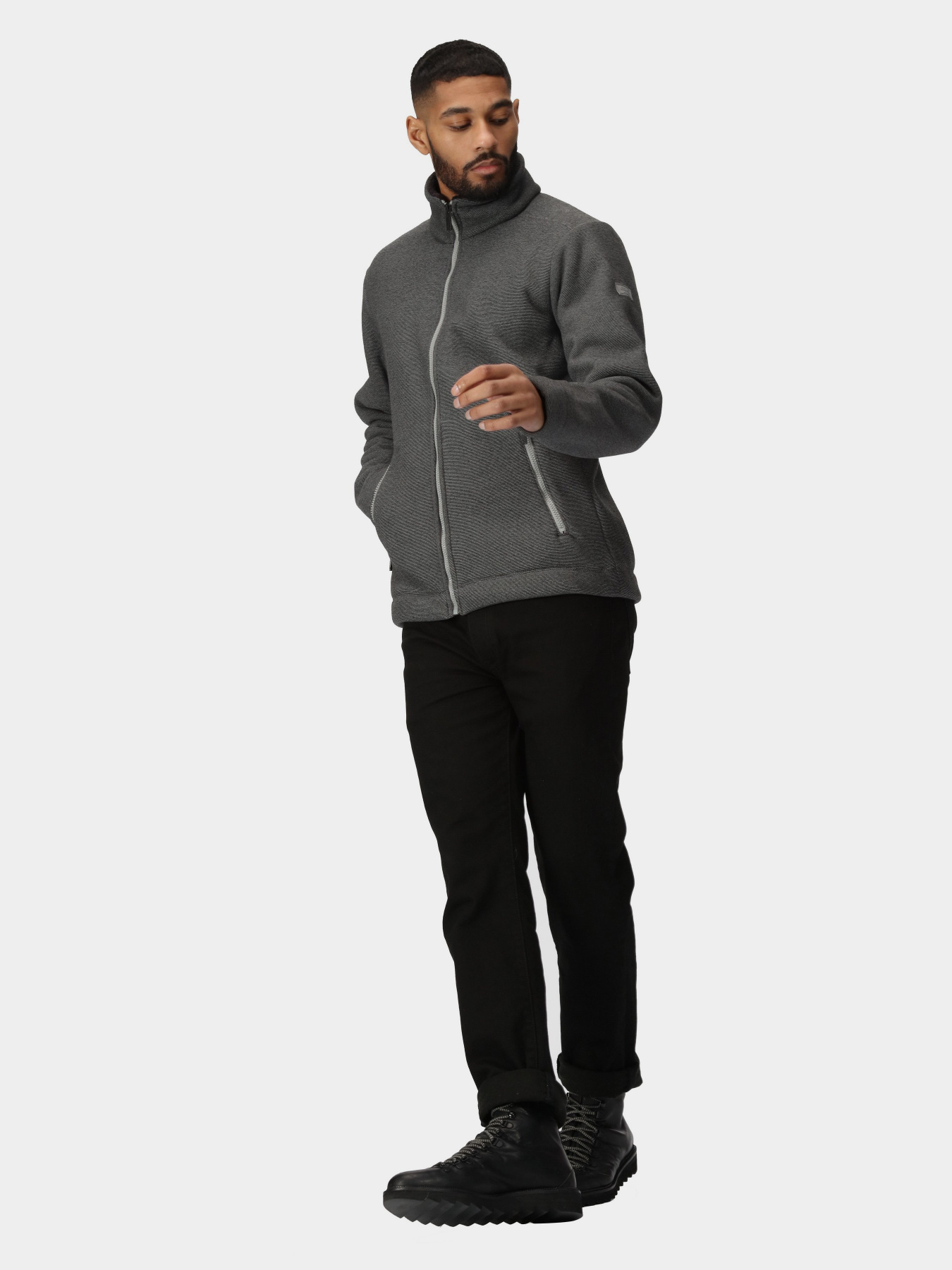 Кофта Regatta Garrian II модель RMA526-Y48 Сірий, чорний Фото