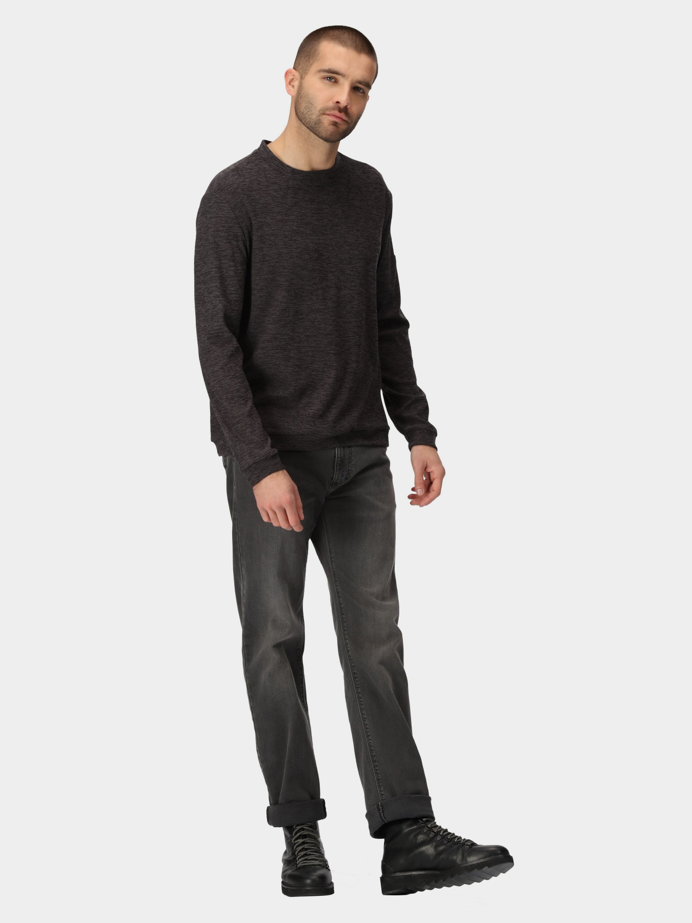 Лонгслів Regatta Edley Crew модель RMA553-864 Сірий Фото