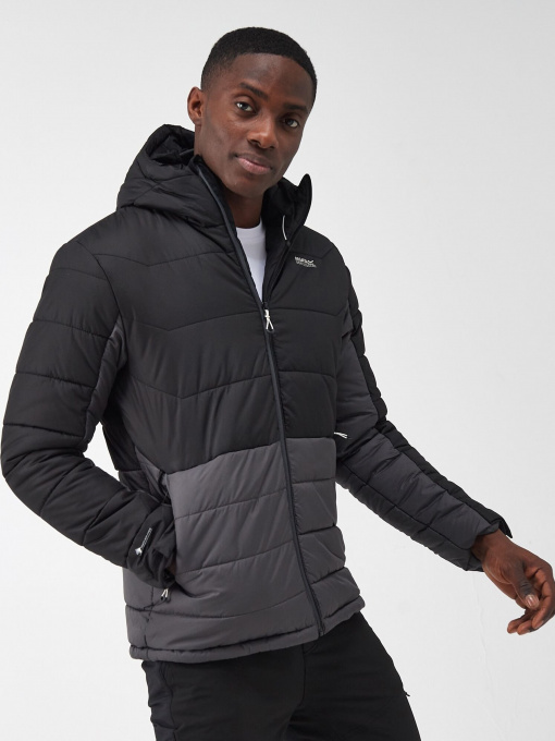 Зимова куртка Regatta Nevado VI модель RMN200-9AB Чорний, сірий Фото