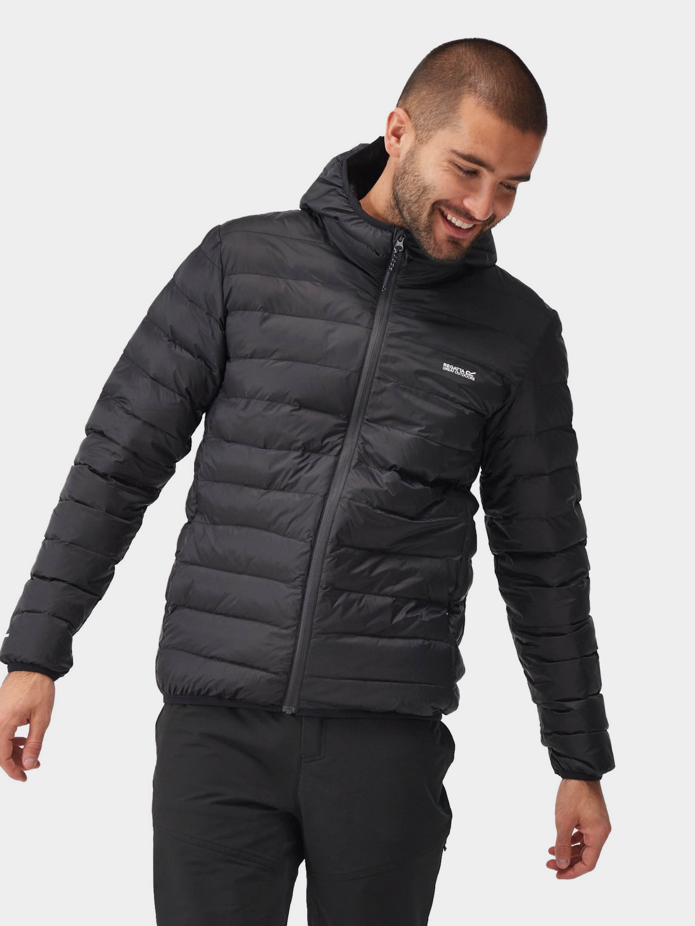 Демисезонная куртка Regatta Hooded Marizion модель RMN223-800 Чорний Фото