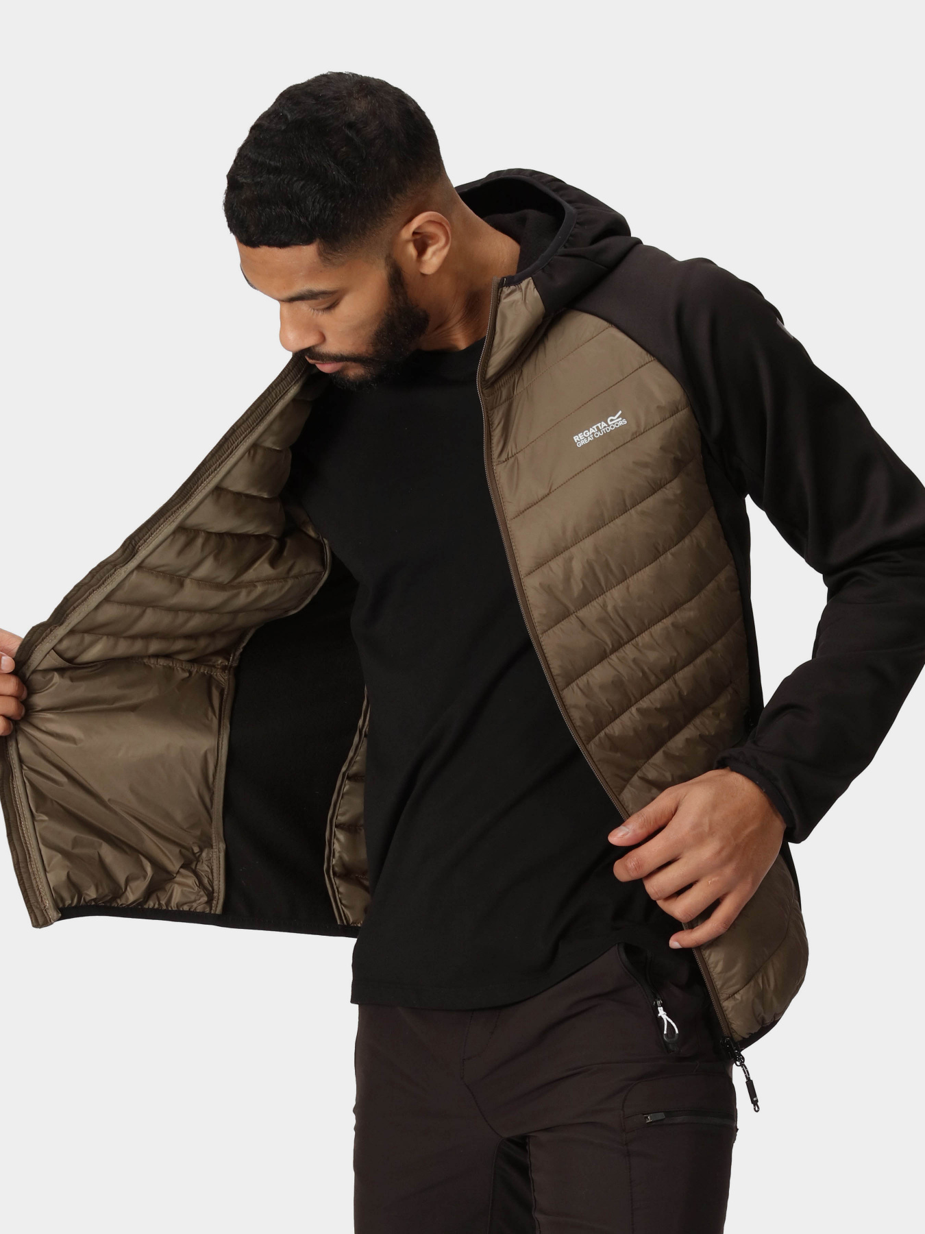 Вітровка Regatta AndresonVIII Hybrd модель RMN228-R78 Хакі, чорний Фото