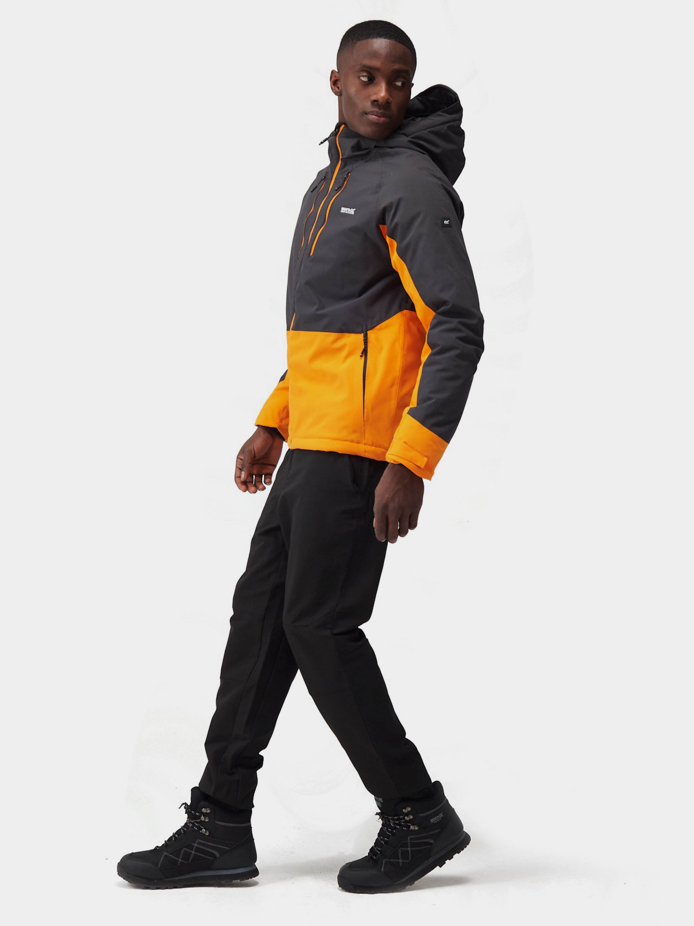 Демісезонна куртка Regatta модель RMP344-XUP Чорний, жовтий Фото