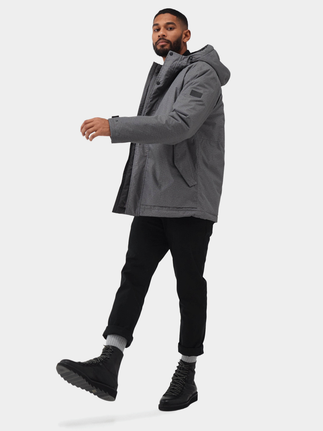 Демісезонна куртка Regatta модель RMP351-G7H Сірий, чорний Фото