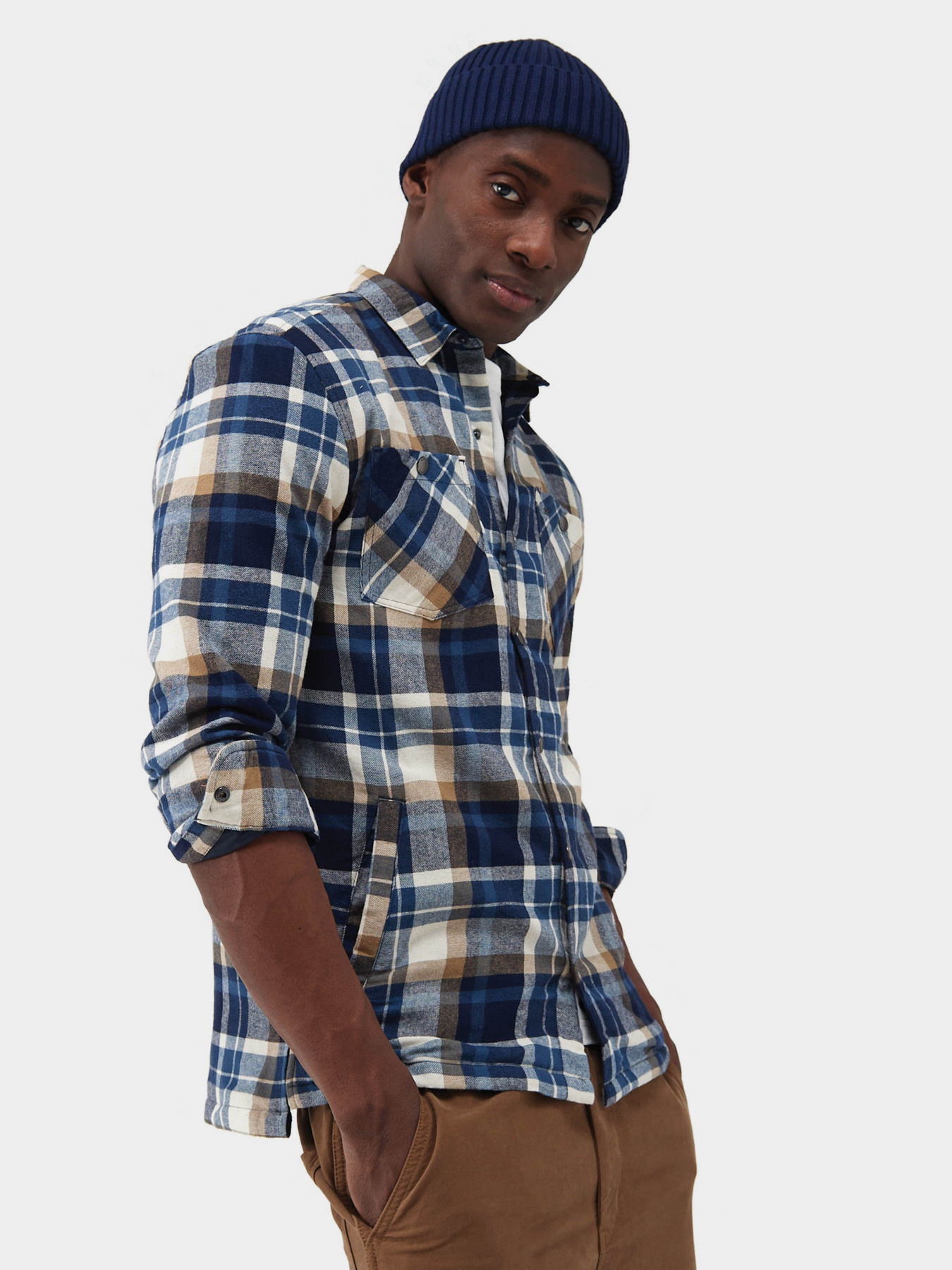 Сорочка повсякденна Regatta Thamos модель RMS155-E9R Синій, білий Сорочка повсякденна Regatta Thamos модель RMS155-E9R Синій, білий Фото