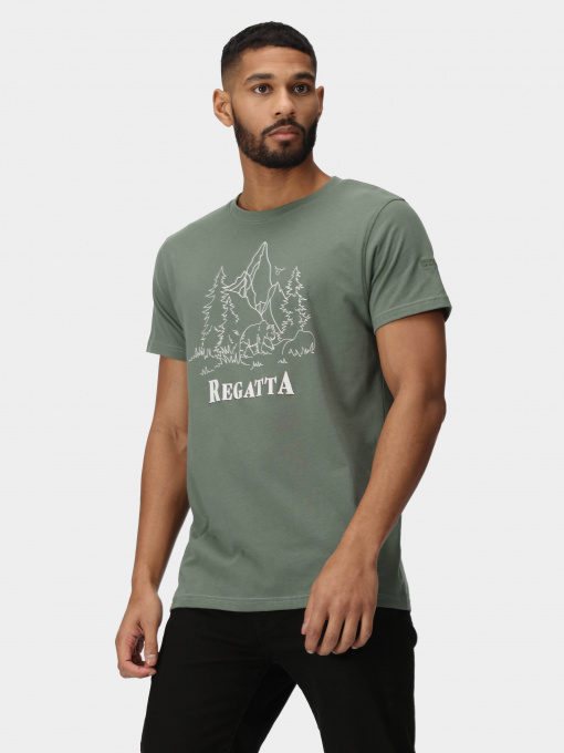 Футболка Regatta Cline VII модель RMT263-U7Y Хакі Фото