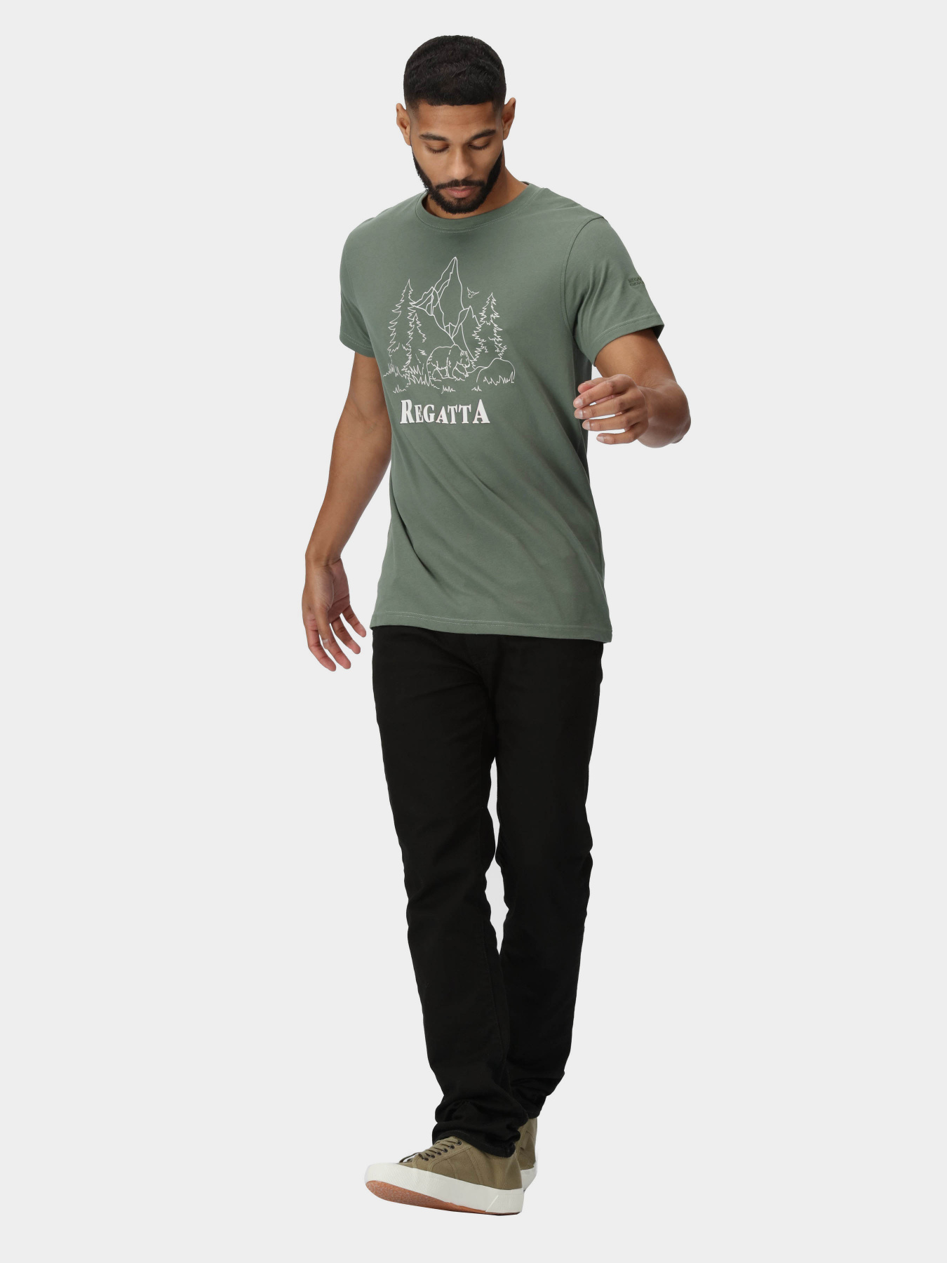 Футболка Regatta Cline VII модель RMT263-U7Y Хакі Фото