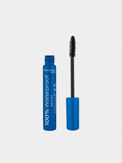 RIMMEL ­Туш для вій 100% Waterproof Mascara модель 5012874113095 — фото - INTERTOP