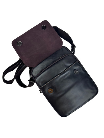 Мессенджер RoyalBag модель RR-9108-1DB — фото 3 - INTERTOP