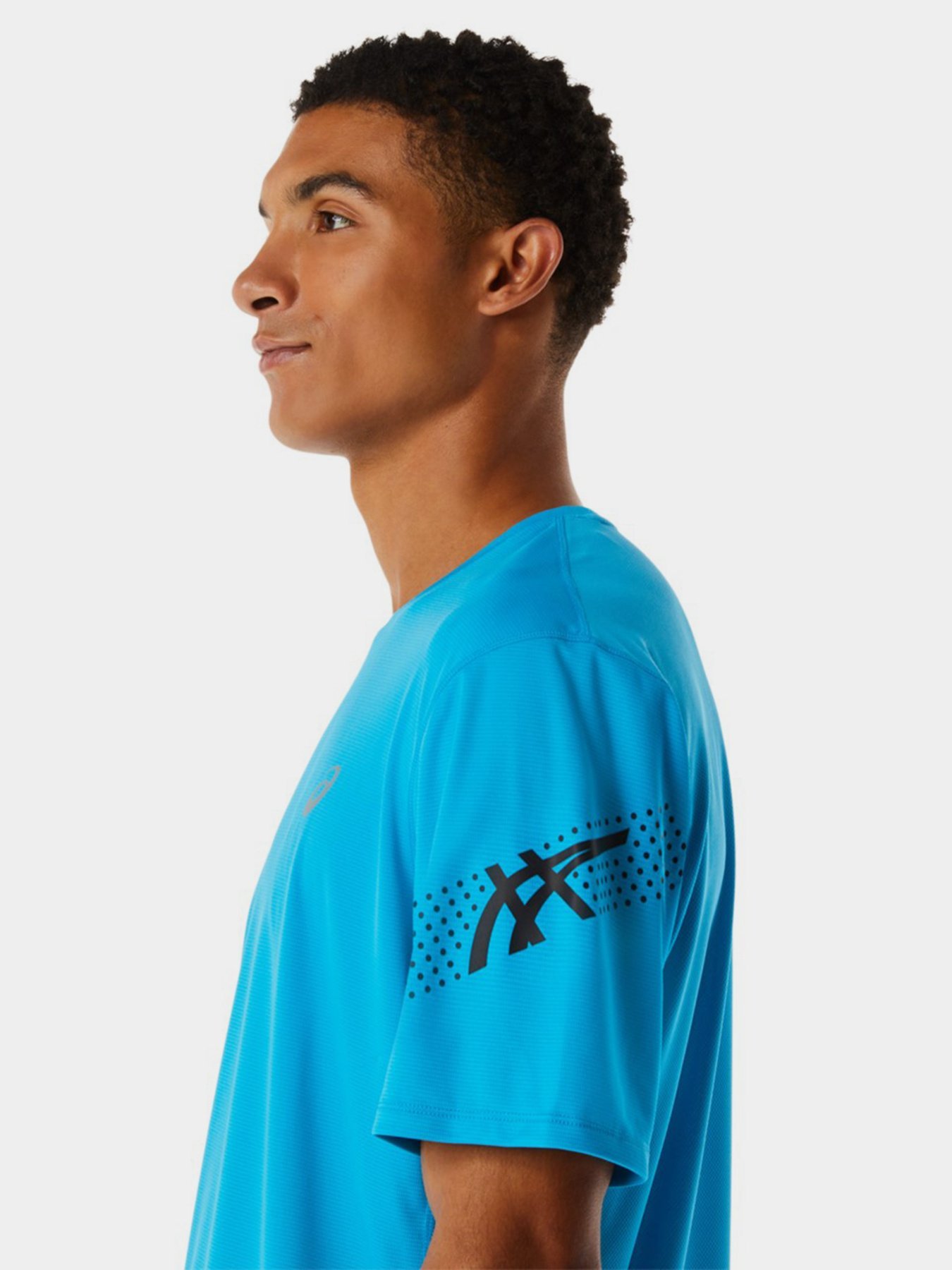 Футболка спортивна Asics Icon Ss модель 2011C734-403 Синій, чорний Фото