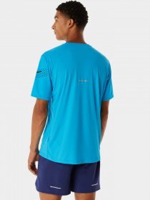 Футболка спортивна Asics Icon Ss модель 2011C734-403 Синій, чорний Фото