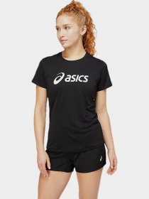 Футболка спортивная Asics Core модель 2012C330-001 Чорний, білий Фото