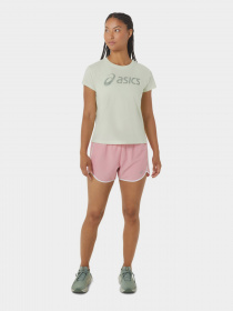 Футболка спортивна Asics Big Logo III Модель 2032C411-302 Зелений, сірий Фото