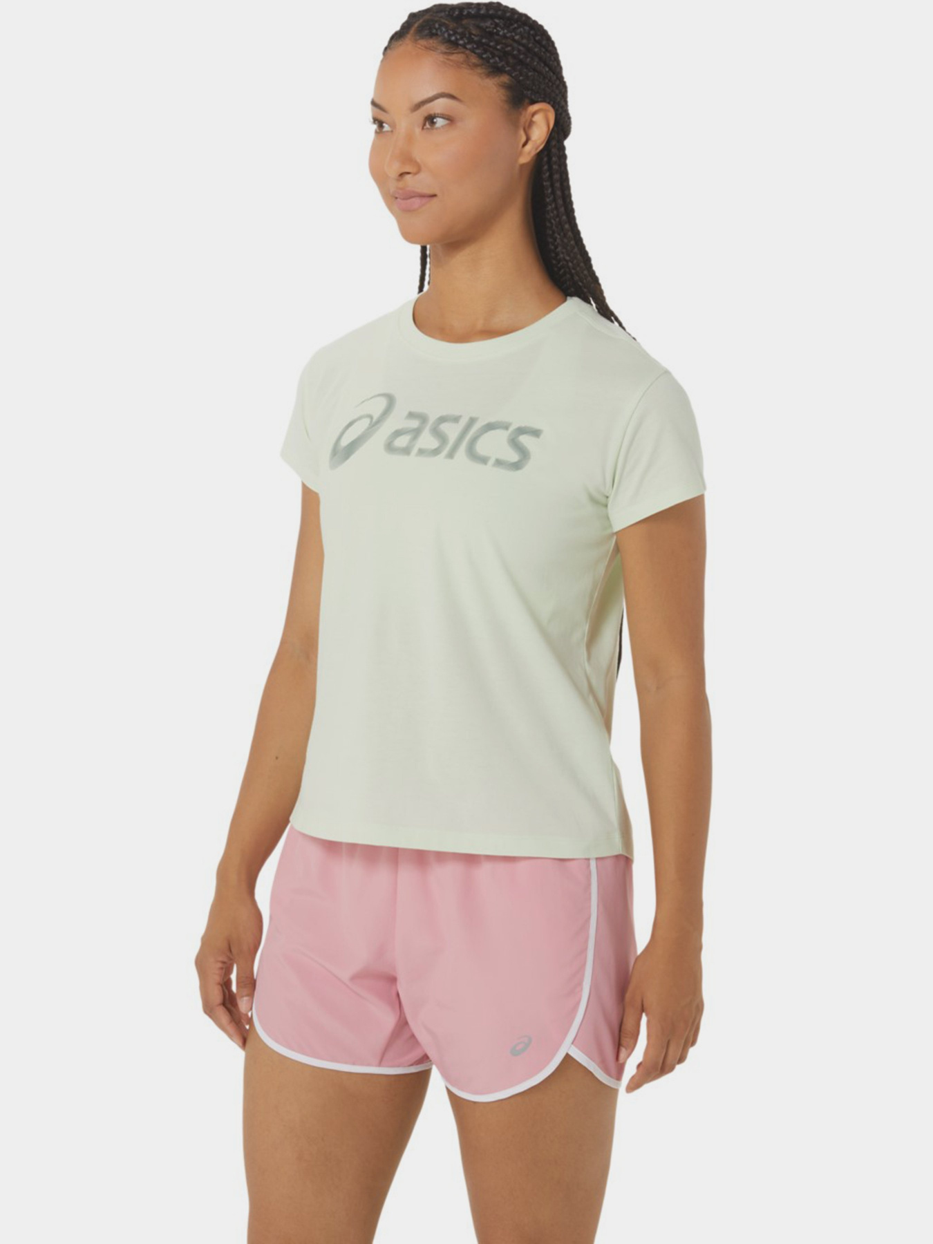 Спортивна футболка Asics Big Logo III модель 2032C411-302 Зелений, сірий Фото