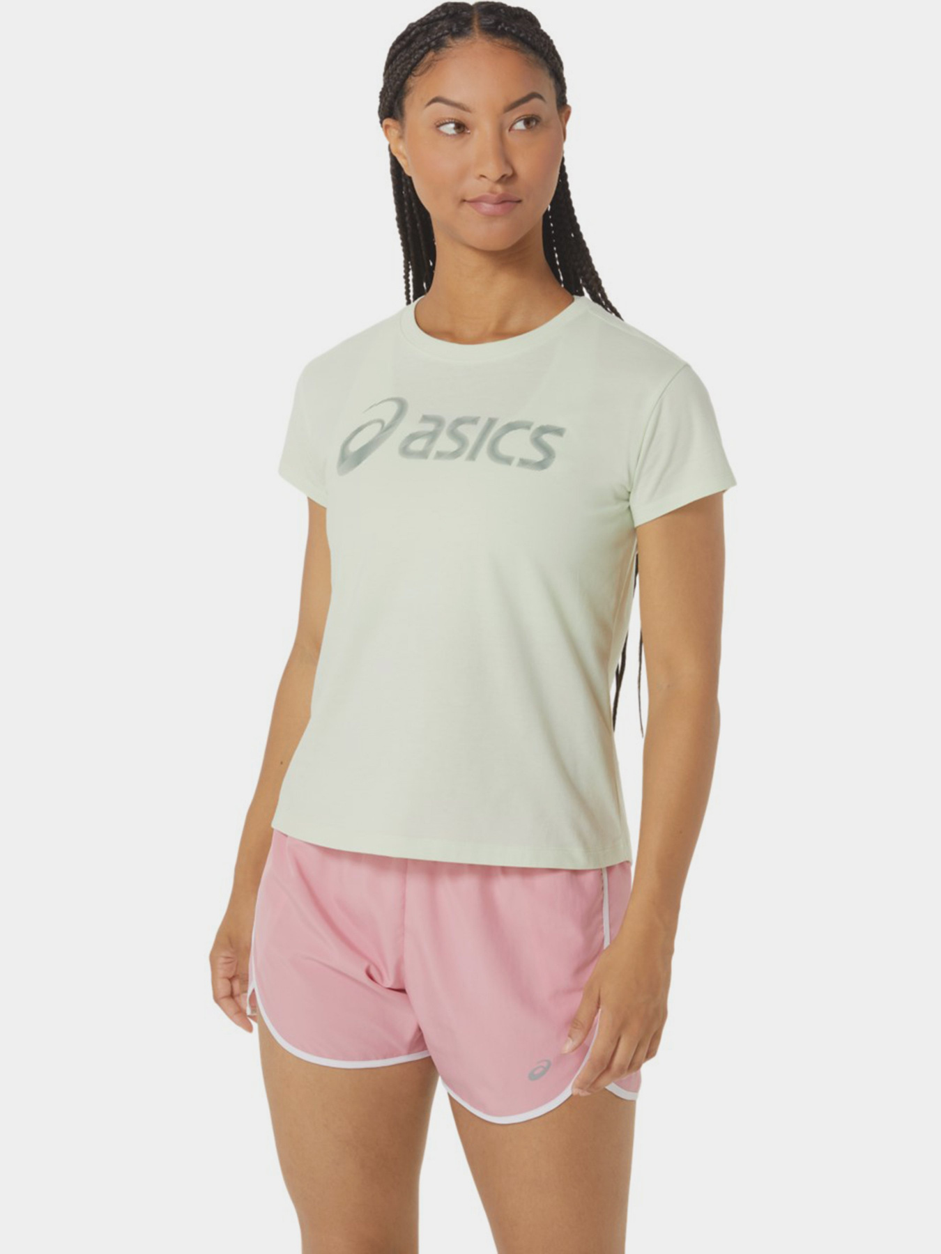 Спортивна футболка Asics Big Logo III модель 2032C411-302 Зелений, сірий Фото