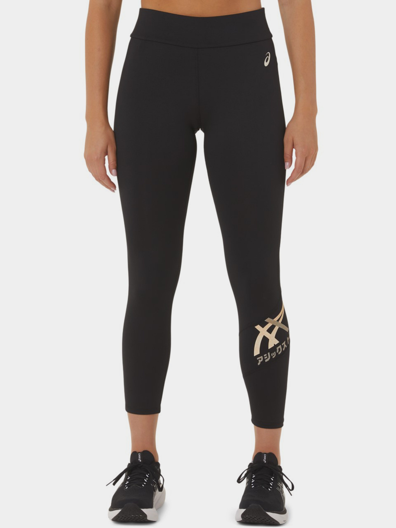 Леггинсы спортивные Asics Tiger 7/8 модель 2032C513-002 Чорний, бежевий Фото