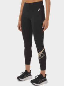 Леггинсы спортивные Asics Tiger 7/8 модель 2032C513-002 Чорний, бежевий Фото