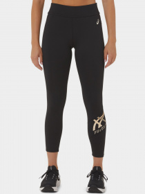 Леггинсы спортивные Asics Tiger 7/8 модель 2032C513-002 Чорний, бежевий Фото