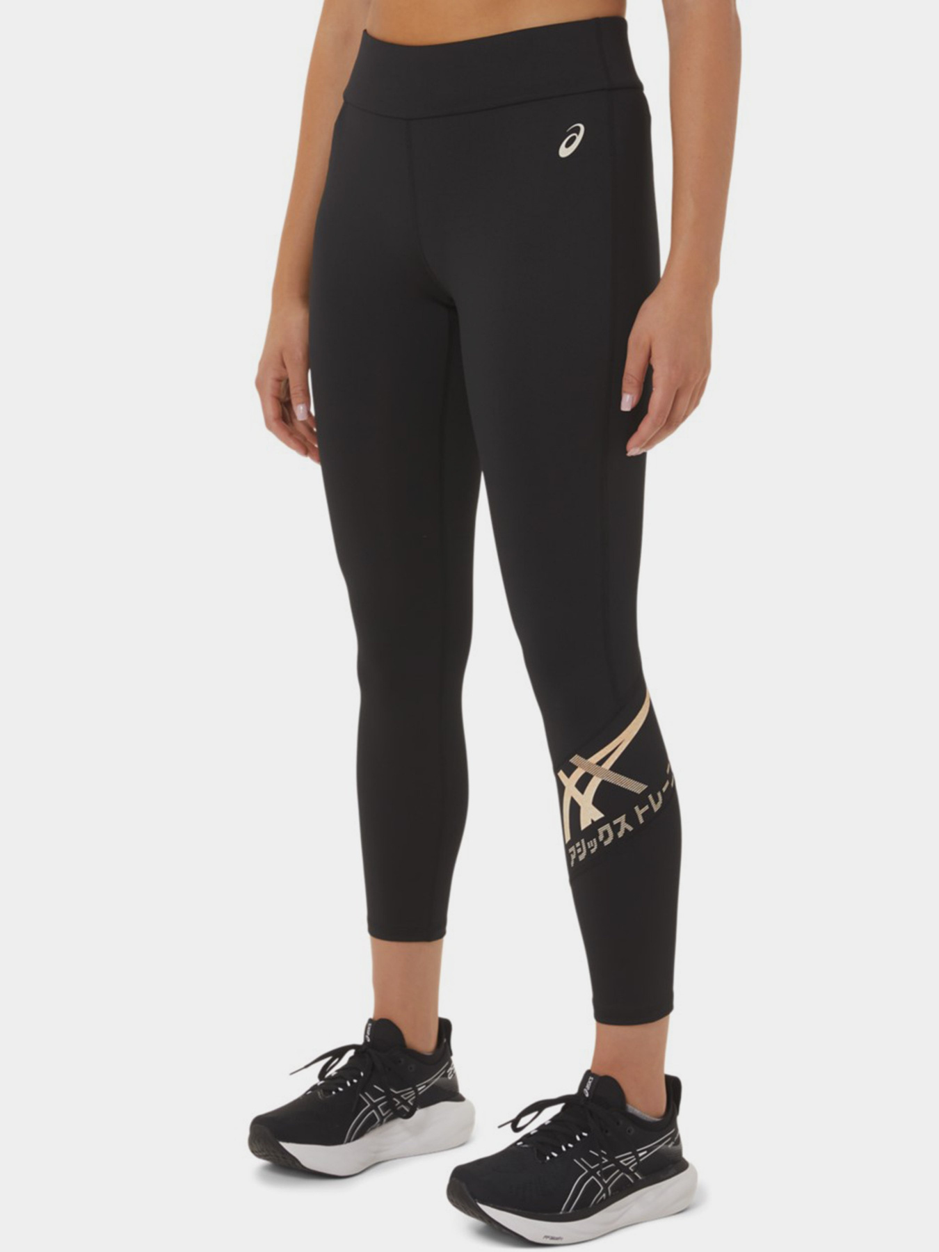 Спортивные леггинсы Asics Tiger 7/8 модель 2032C513-002 Чорний, бежевий Фото