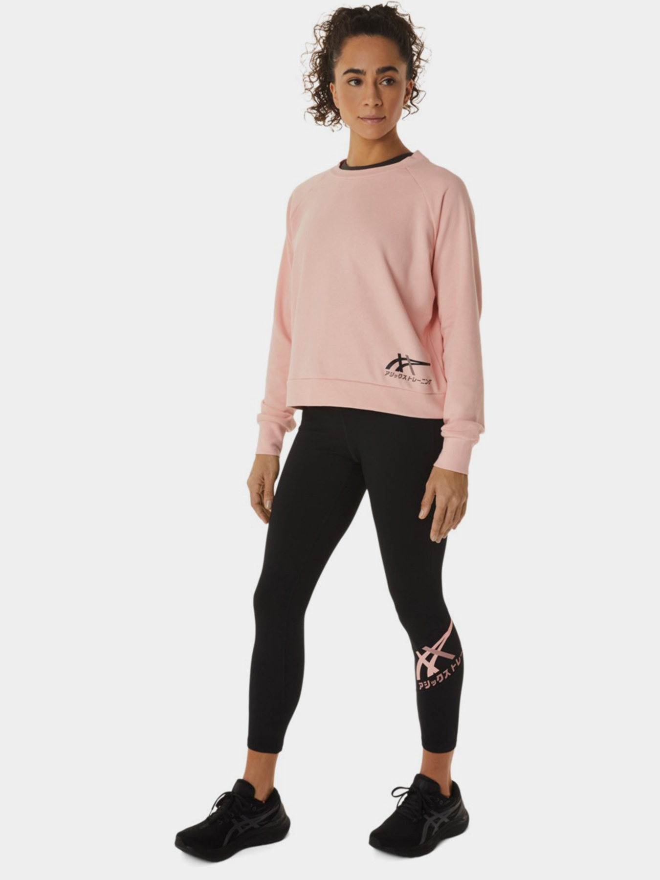 Спортивные леггинсы Asics Tiger 7/8 модель 2032C513-002 Чорний, бежевий Фото