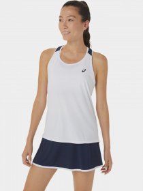 Майка спортивная Asics Court Tank модель 2042A261-102 Білий, синій Фото