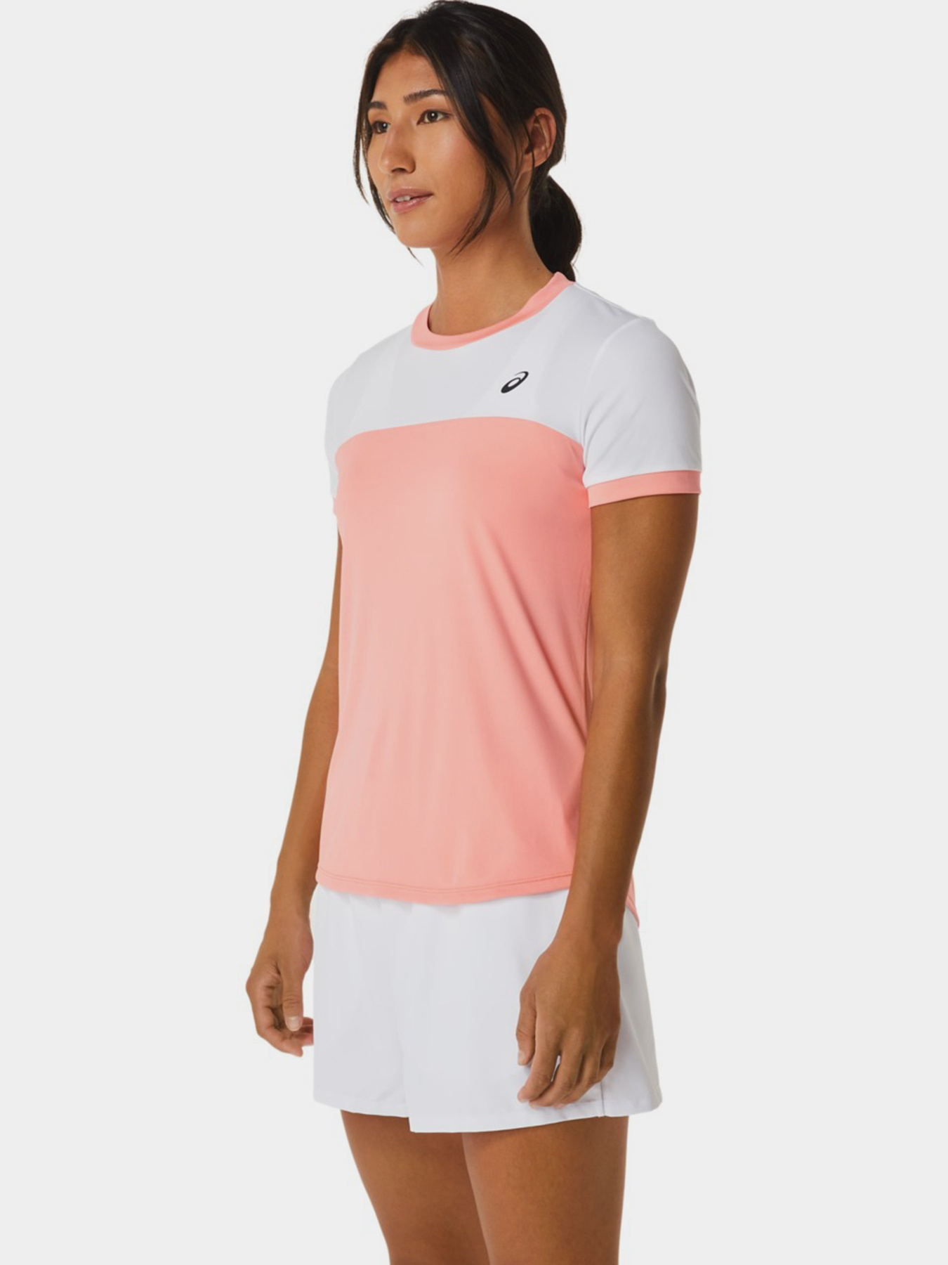 Футболка спортивная Asics модель 2042A262-701 Рожевий, білий Фото