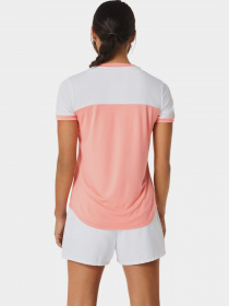 Футболка спортивная Asics модель 2042A262-701 Рожевий, білий Фото