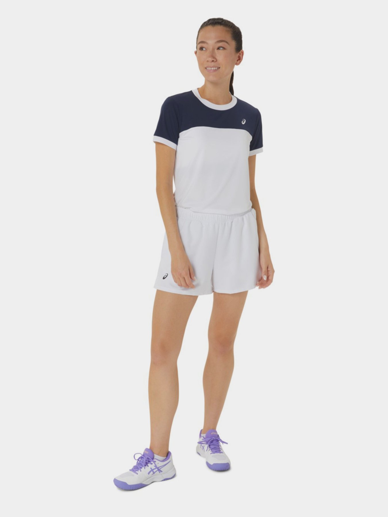 Спортивні шорти Asics Core модель 2042A267-100 Білий Спортивні шорти Asics Core модель 2042A267-100 Білий Фото