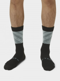 Носки Asics Winter Run Crew модель 3013A769-501 Чорний, зелений Фото