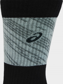 Шкарпетки Asics Winter Run Crew модель 3013A769-501 Чорний, зелений Фото