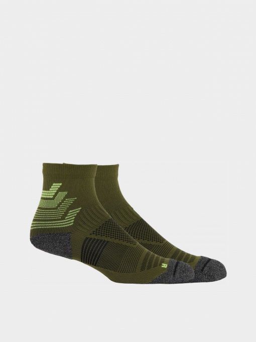 Шкарпетки та гольфи Asics Racing Run Quarter модель 3013A865-300 Зелений, жовтий Фото