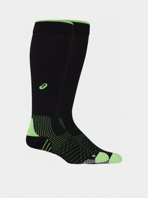 Шкарпетки та гольфи Asics MetaRun Compression модель 3013A914-001 Чорний, зелений Фото